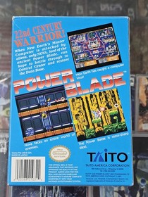 Power Blade (Nintendo NES, 1991) Completo CIB Gioco Box Manuale Autentico TESTATO