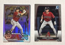 Corbin Carroll 2 Card Rookie Lot Arizona Diamondbacks