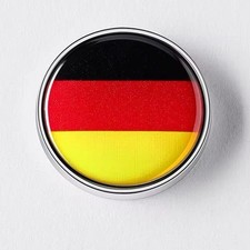 German Flag Circular Metal Emblem Badge Germany De Sticker Free Shipping