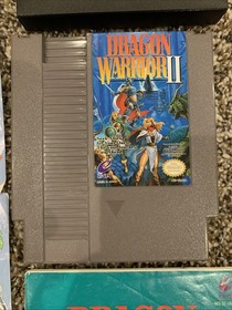 Dragon Warrior 2 II Nintendo 1990 NES W/ Map & Manual - Tested