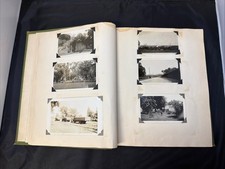 Vintage 1920s-30s Same Family, Dogs, Vacation, Parks Photo Album Scrapbook 250 