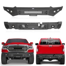 For Dodge Ram 1500 2019-2024 Front Rear Bumpe...