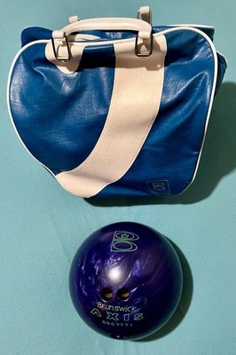 Brunswick Axis / GG07771 / Purple Swirl / 12lb / Bowling Ball w/ Brunswick Bag