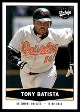 Tony Batista 2004 Upper Deck Vintage #218 Orioles MLB READ FREE SHIPPING