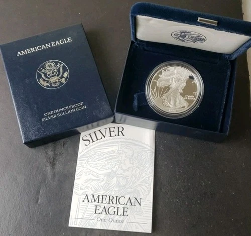 1998 P Proof $1 American Silver Eagle Dollar