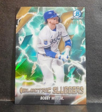 2026 Bowman Bobby Witt Jr Electric Slugger Aqua Refractor /125 Royals #ES-19