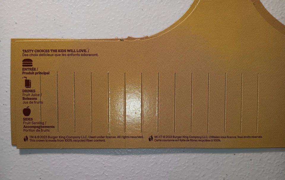 3 NEW Burger King Crowns Gold 2023 Collectible - Shipped In A Box - QTY AVAIL! - Image 4 of 4