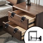 Worgeous Drawer Fixing Clip Drawer Front Installation C Clamps Door Front Knobs Pulls Handles Flexible Drill Hole Guide Position Tools