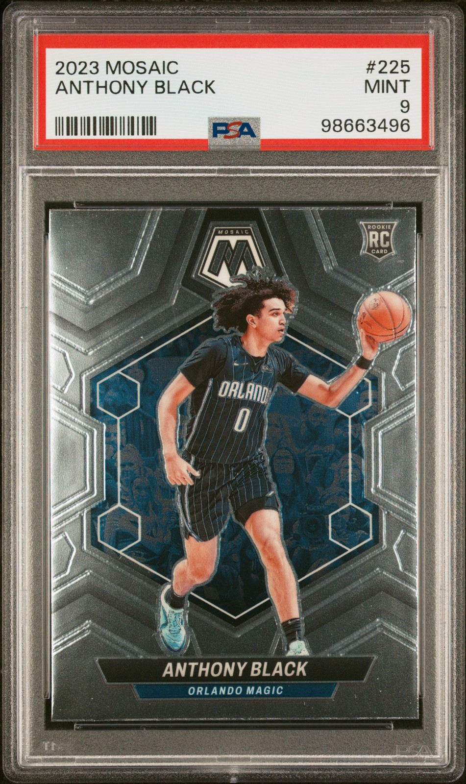2023 PANINI MOSAIC #225 ANTHONY BLACK PSA 9