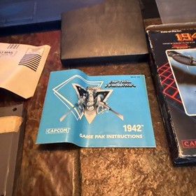 1942 NES  Nintendo Game. CIB. ￼ With Original Membership Postcard. Rare.