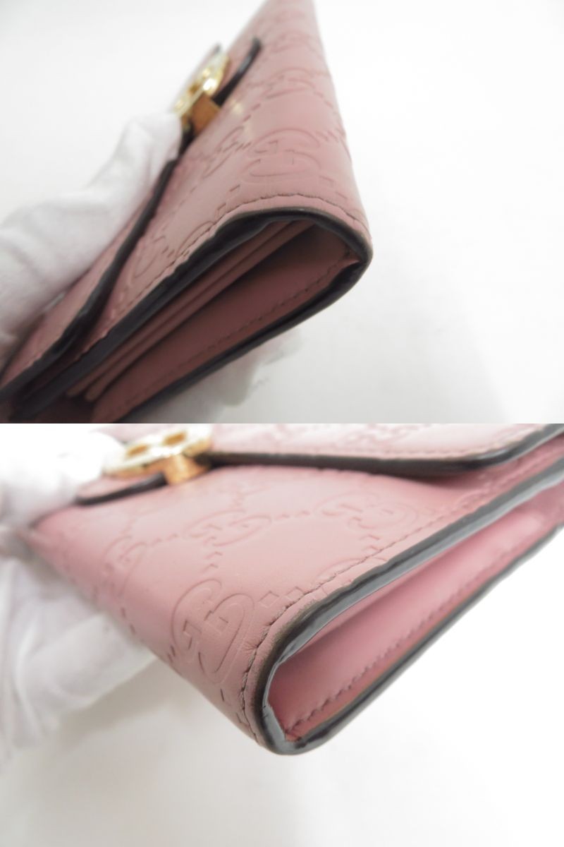 GUCCI GG Interlocking guccissima  Leather Biford Long Wallet I#50236 thumbnail 9