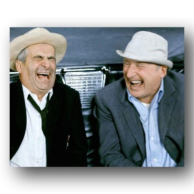 Louis de Funes, Bourvil Photo 8x10 Le Corniaud Film Set France 1960s Comedy-1