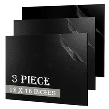 3 Pack Black ABS Plastic Sheet 12” x 16” x 1/8",3mm Thick Moldable ABS Sheet ...