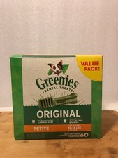 Greenies Dental Treats Value Pack for Petite Dogs, Original - 60 Chews 36 oz. 