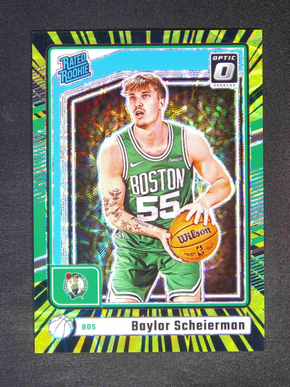 2024-25 Donruss Optic Baylor Scheierman #263 RC Electricity International /75