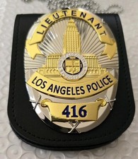 Columbo Prop. Tv Show Badge Collectors. Badge And  Leather Holder. Free Shipping