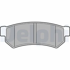 Delphi LP2502 brake pad set, disc brake for Buick (SGM), Chevrolet, Daewoo, Mitsubishi