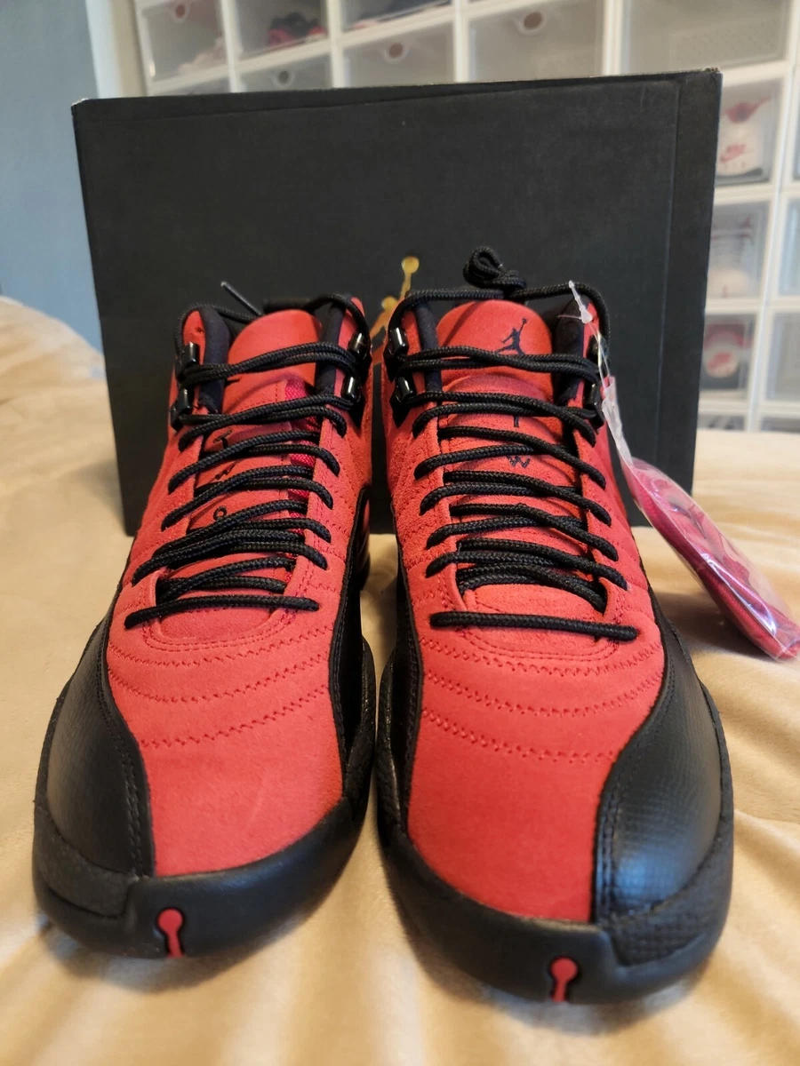 jordan 12 reverse flu game red laces