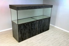 Large 700L Fish Tank  and metal stand  7 x 2 x 2 ft Aquarium, cabinet and cover