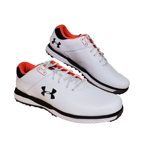 Under Armour UA Spieth One Mens 10.5 Golf Shoes White Black  display picture 1