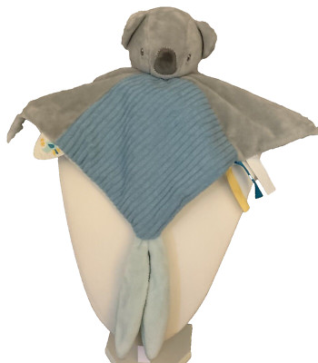 Koala Lovey Nattou Gray Blue  Lovey Ribbed