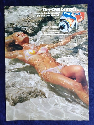 CNS Agfa Gevaert Agfacolor  Farbfilme, originale Werbung aus 1973