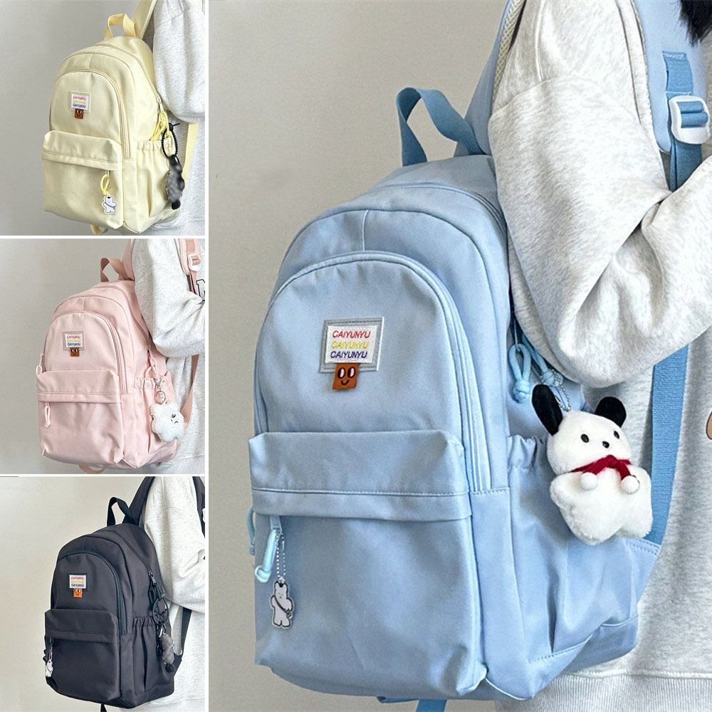 Durable Nylon Travel Backpack for School and Everyday Use  -image