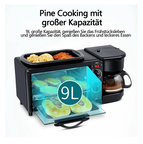 3-in-1 Ofen : Toaster , 9liter Ofen, Kaffeemaschine - Praktisch! - Bild 2 von 6