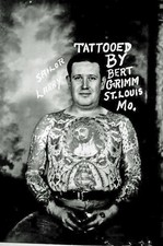 Vintage Tattoo Image 14 x 11" Photo Print