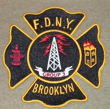 FDNY Brooklyn Fire Group 3 Patch City of New York Fire