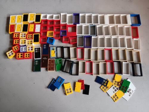 LEGO BULK LOT WINDOW/DOOR FRAMES 2X4X5 1X4X6 2X4X2 MORE SIZES MIXED COLORS