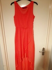 Boohoo Pink Sleeveless Waterfall Dress Size 10