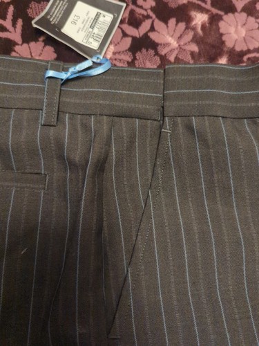 Autograph M&S Boys Smart Party Grey Stripe Trousers Wool Mix 13 years RRP£16 - Picture 5 of 8
