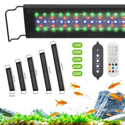 MARKENLOS Aquarium LED Beleuchtung Aufsatzleuchte Lampe mit Timer 10 Helligkeitsstufen DHL