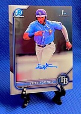 2022 Bowman Chrome Estanli Castillo 1st Prospect Autographs Auto #CPA-EC RAYS