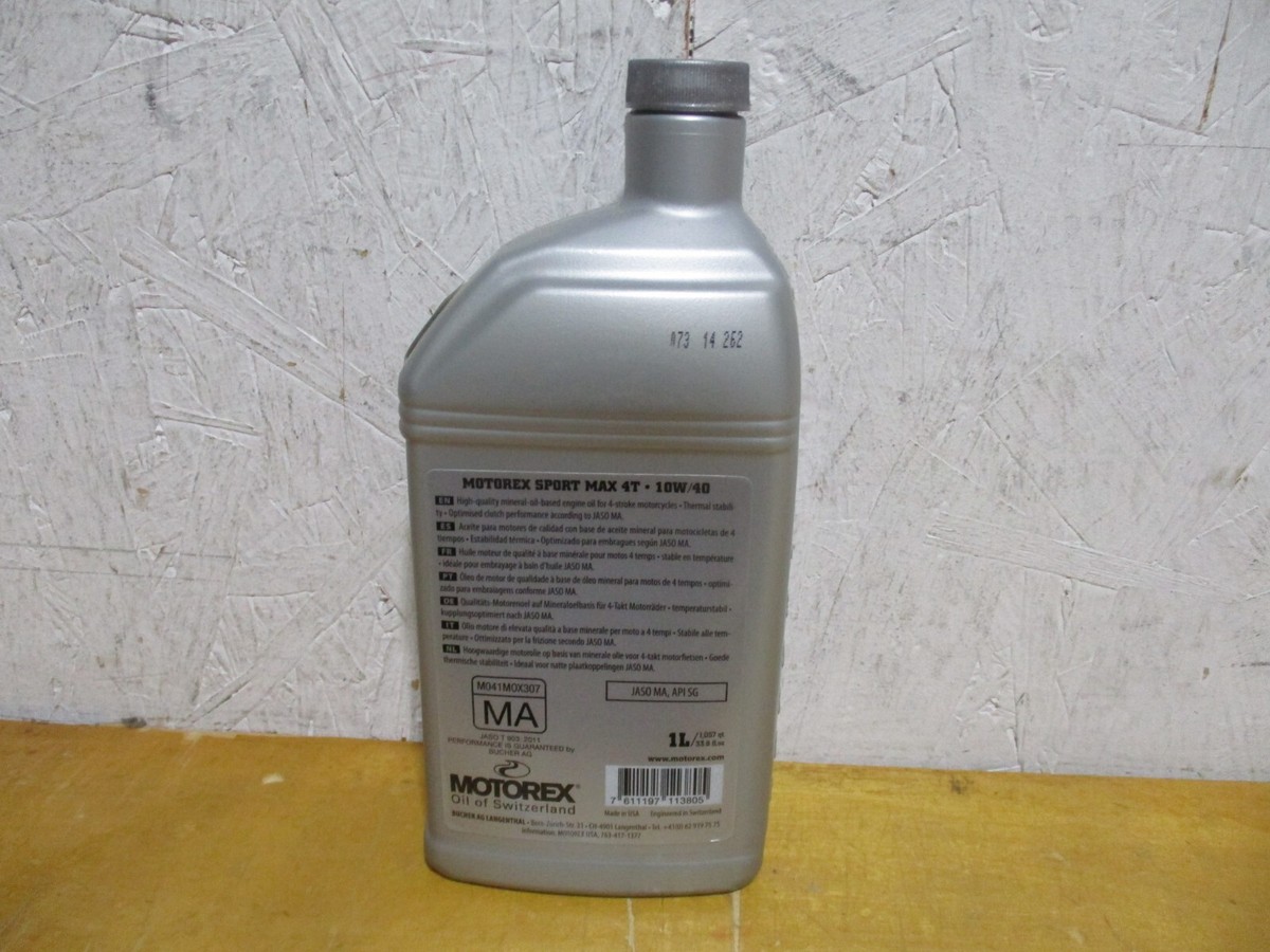 NEWMOTOREX SPORT MAX PREMIUM MINERAL OIL SAE 10W40 4T 36010282 | eBay