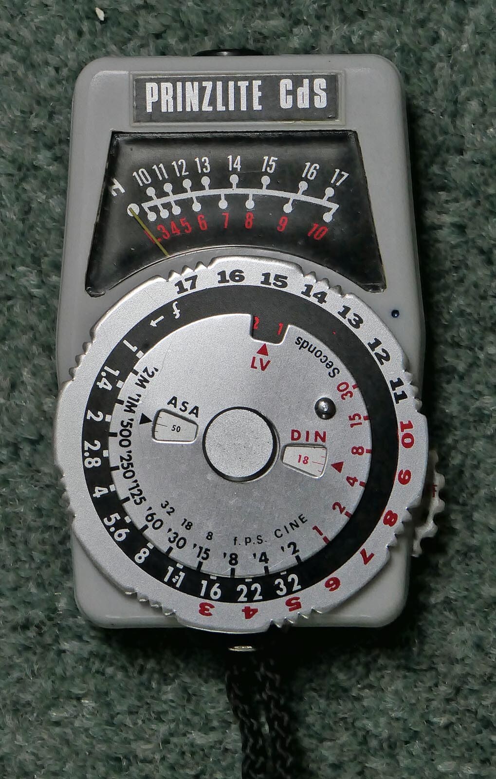 Vintage PRINZLITE CdS Light Meter with Carrying Case and Neck Cord eBay