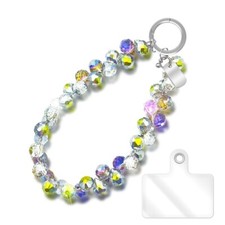 Elegant Water Drop Crystal Beaded Wrist Strap: Perfect for Phones and Earphones