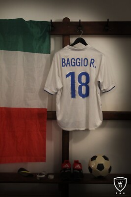 Italy Away Shirt 1998/99 BAGGIO #18 (XL) | eBay UK