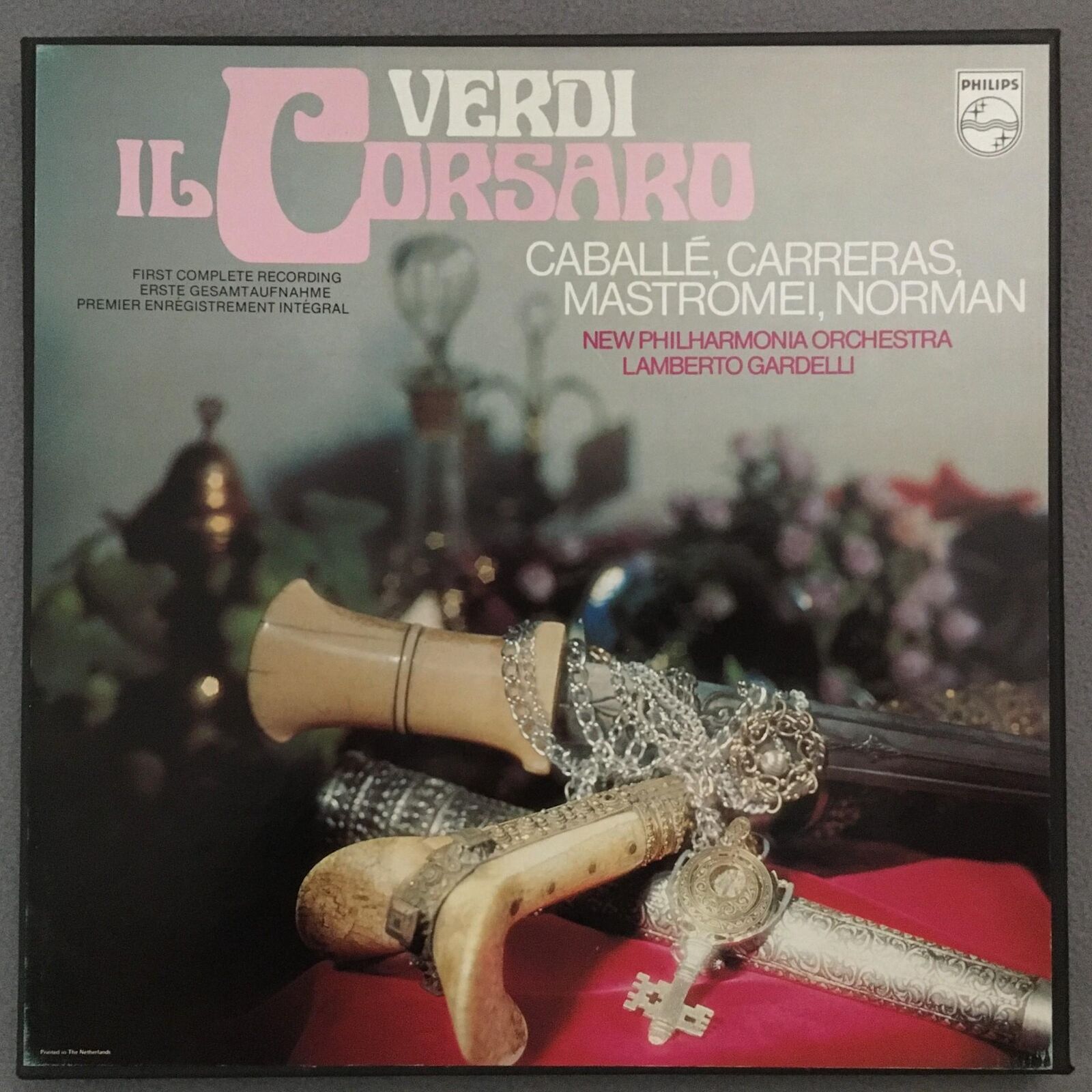 D626 Verdi Il Corsaro Caballe Carreras Norman Gardelli 2LP Philips 6700 098 St