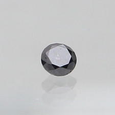 0.10tcw Natural Diamond Black Round Brilliant Cut Diamond For Gift