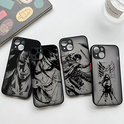 Attack On Titan Anime Phone Case For iPhone Eren Mikasa Levi