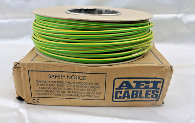 100 m Aei Cabels LTD 4,00 qm 6491 8A 68 grün / gelb Kabel (M146)