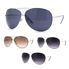 Luxury Tear Drop Shape Metal Chain Top Bar Officer Style Sunglasses