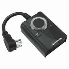 DEWENWILS Outdoor Light Timer Dusk to Dawn Weatherproof for Christmas Light