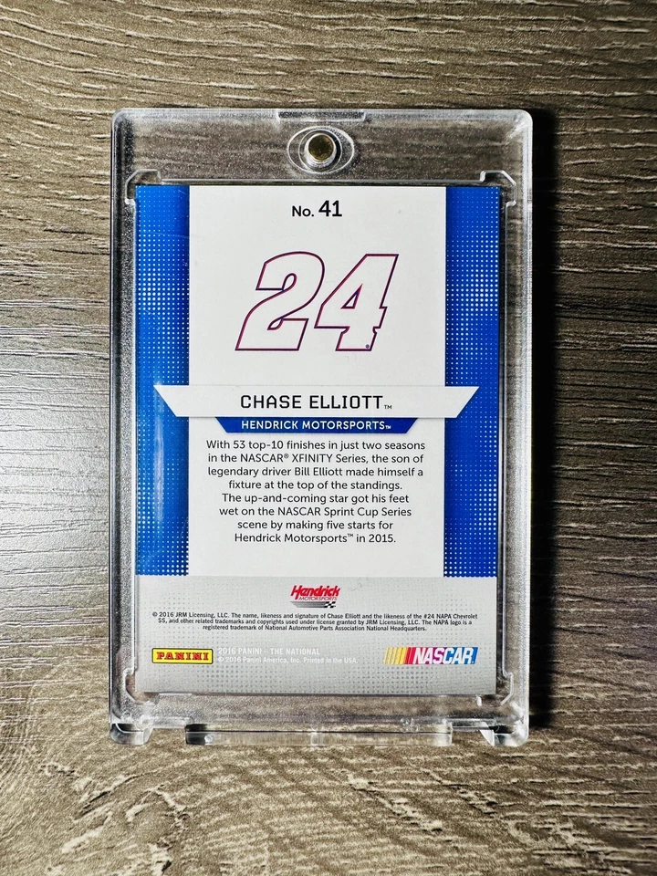 2016 Chase Elliott RC Serial #/99 RARE Rookie - Image 2 of 2
