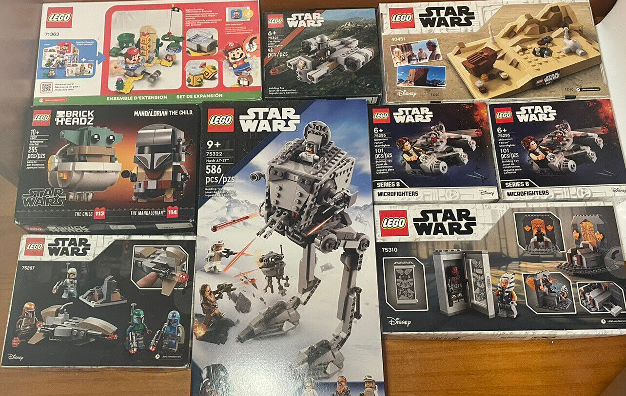 lot of 9 Sealed Star Wars LEGO sets New