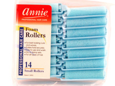 ANNIE 5/8" SMALL FOAM HAIR ROLLERS - 14 PCS. 1051 