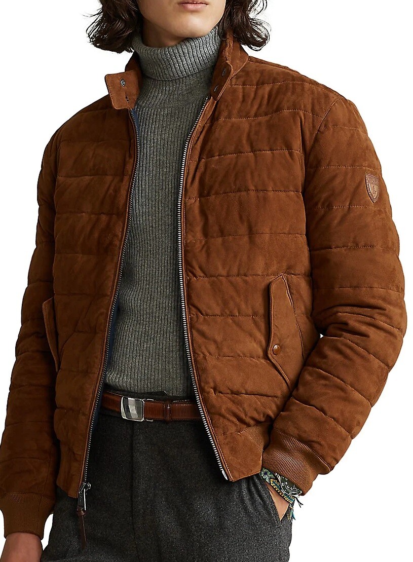 Polo Ralph Lauren Men's Quilted Suede 