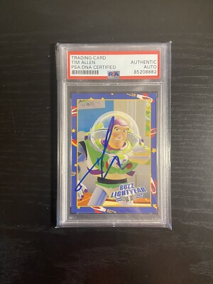 TIM ALLEN SIGNED AUTO TOY STORY BUZZ LIGHTYEAR SKYBOX TRADING CARD